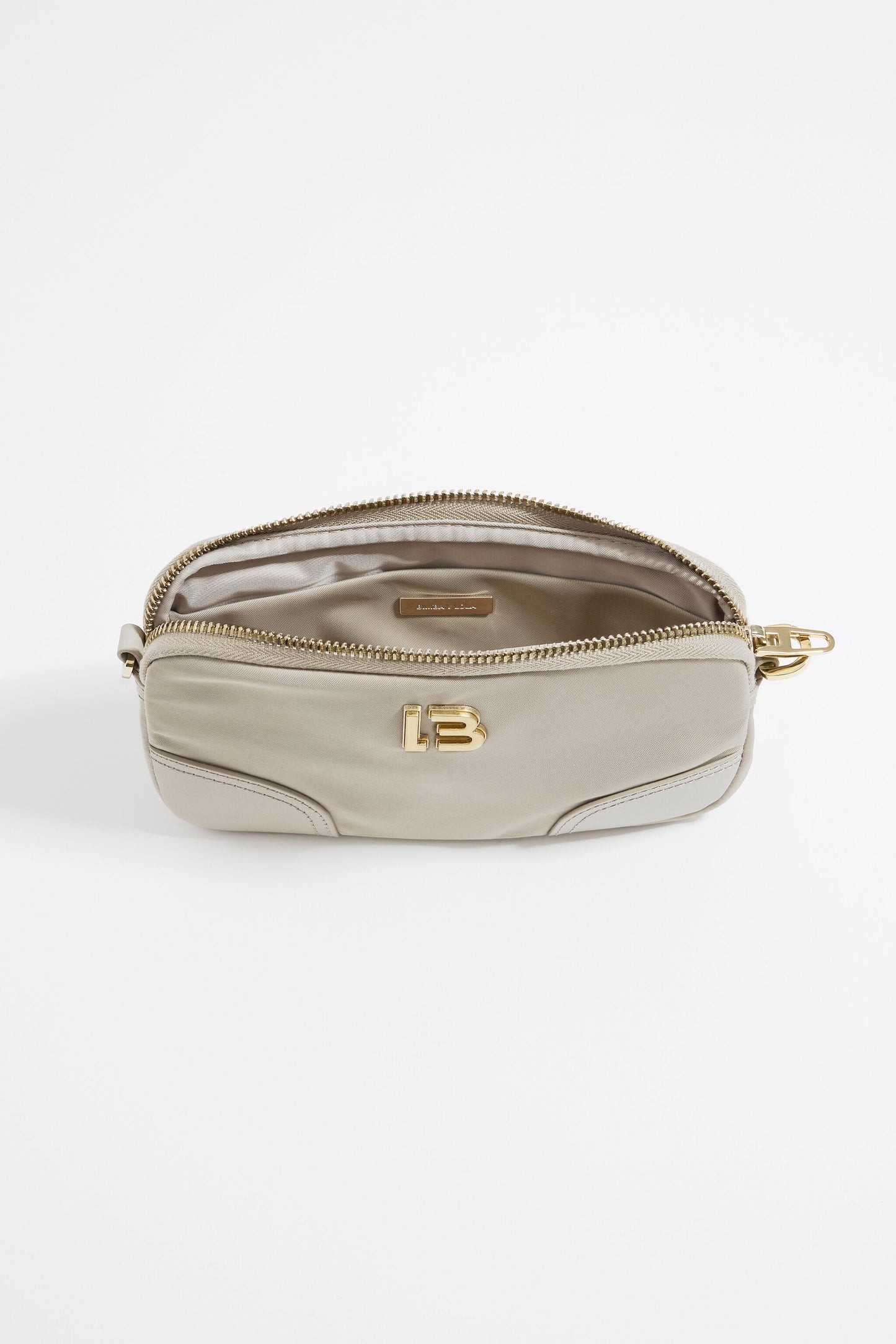 Mini stone nylon crossbody bag