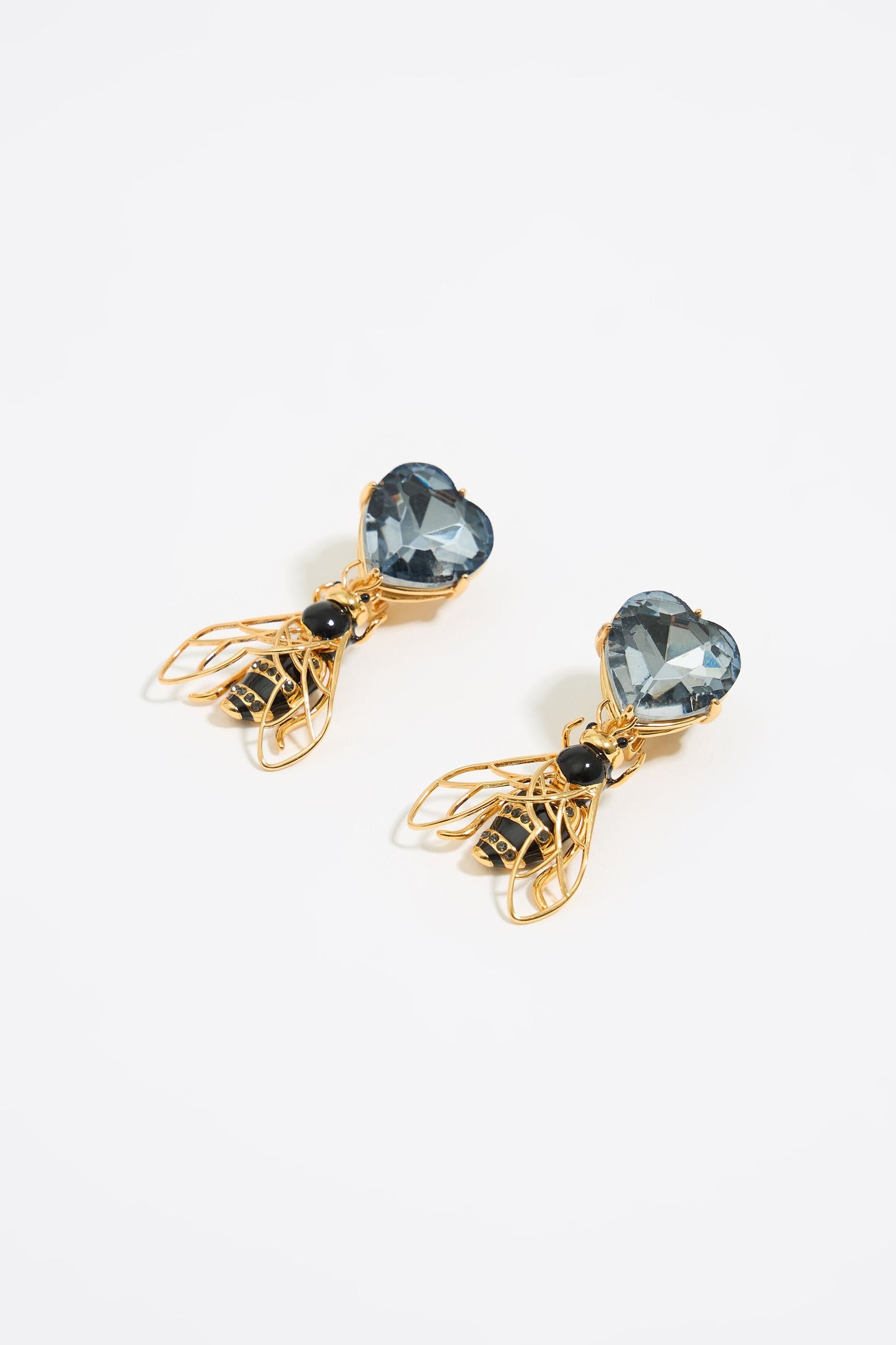 Bee crystals earrings