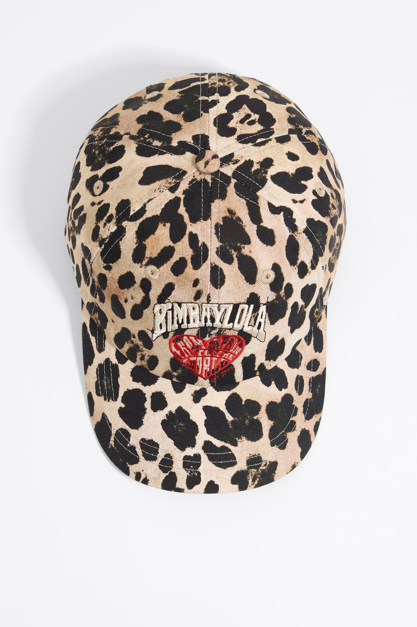 Animal print cotton cap