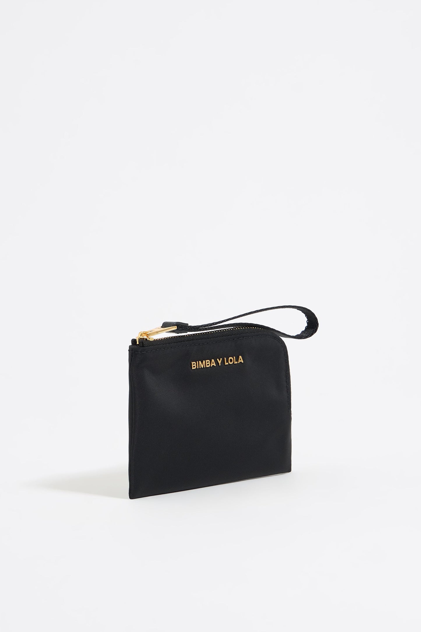 Black nylon coin purse