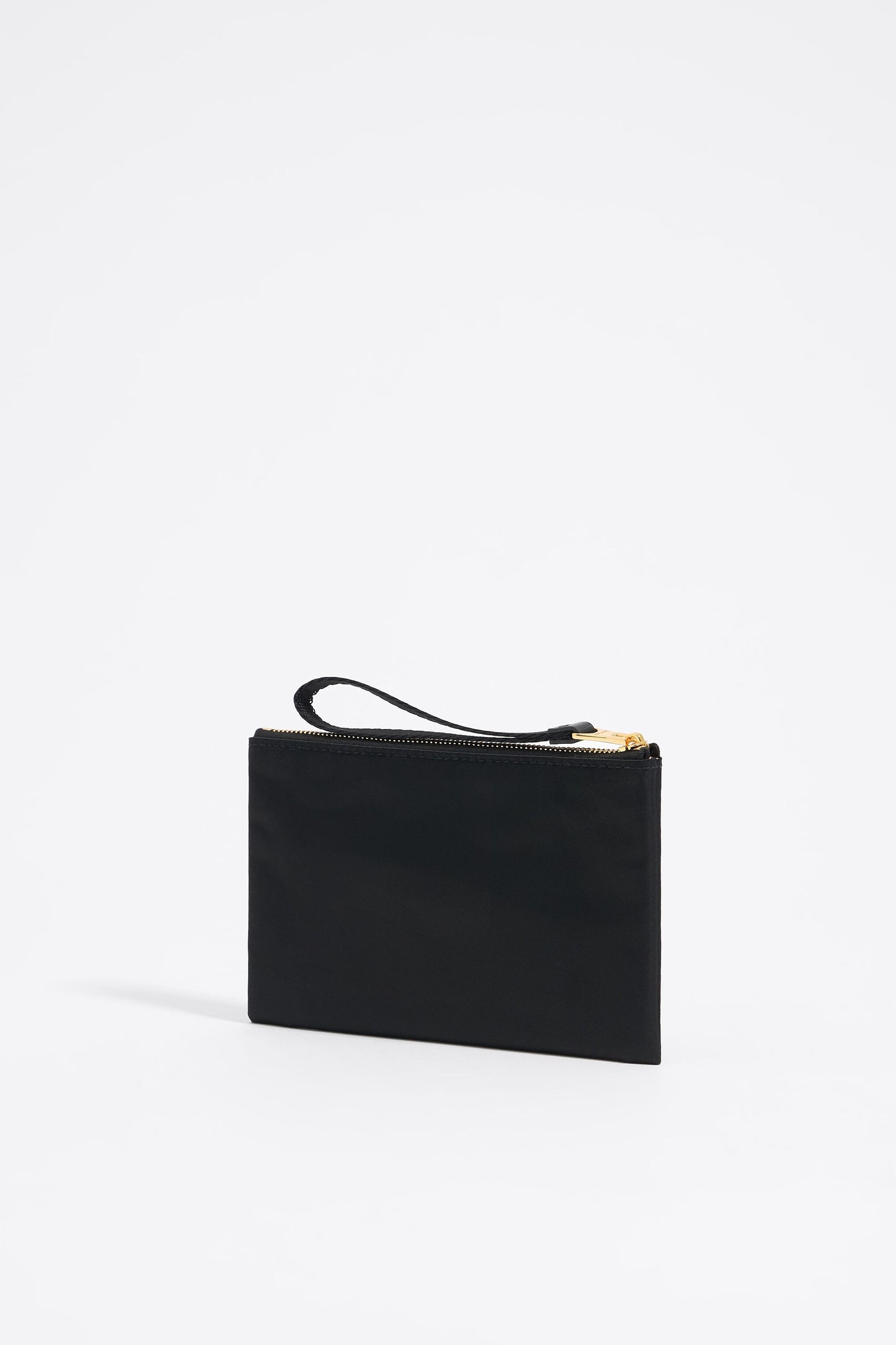 Black nylon double purse