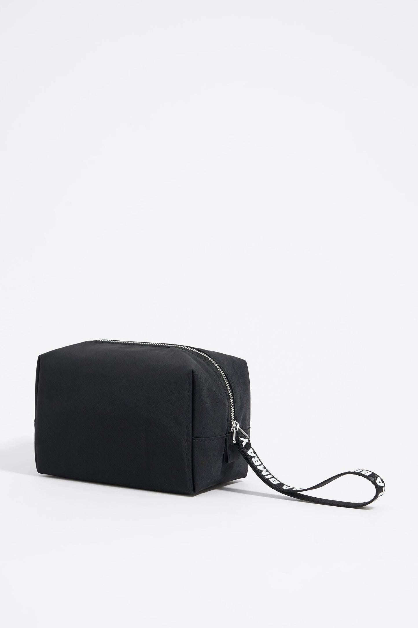 Medium black nylon make-up case