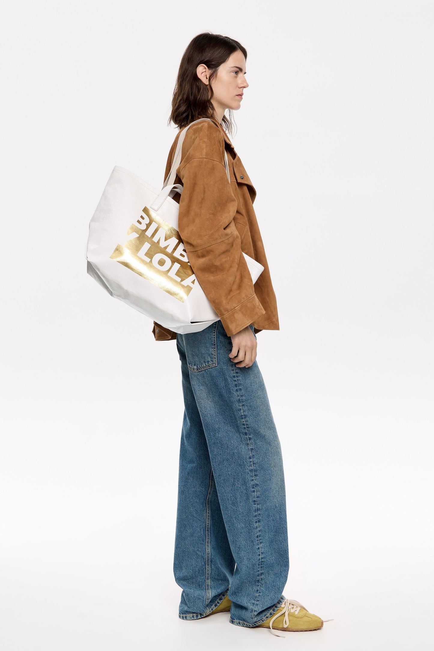 Large off-white shopper bag