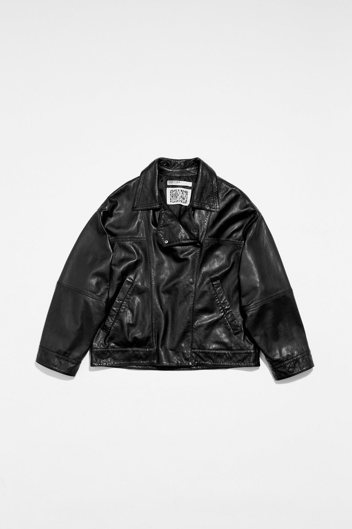 Black leather jacket