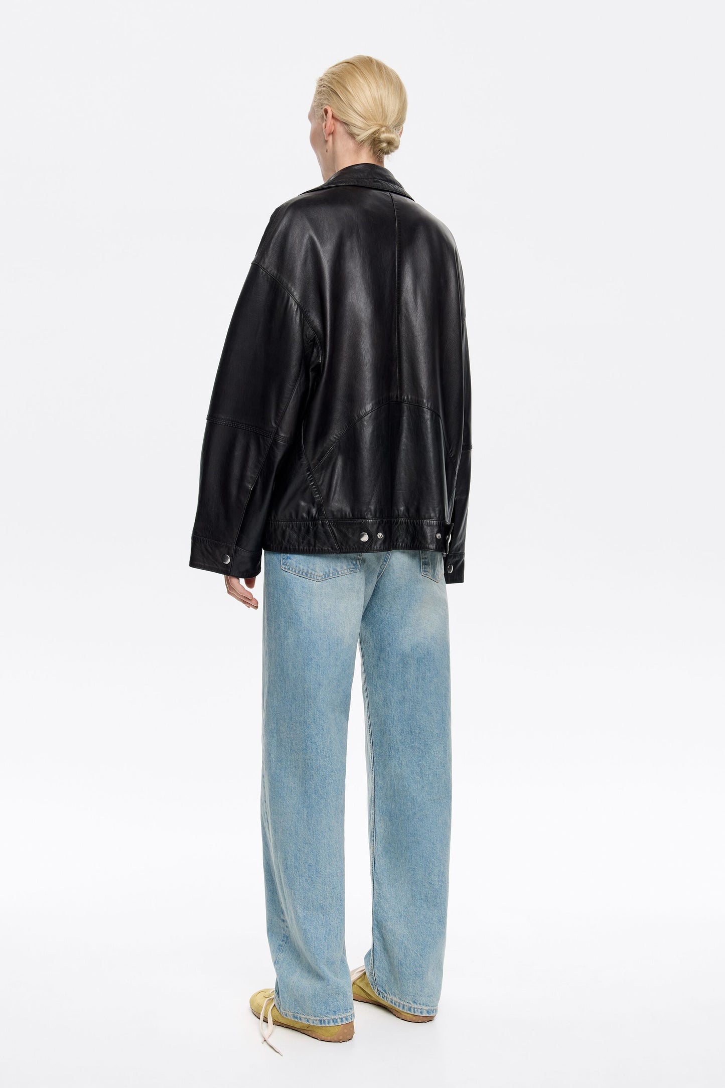 Black leather jacket