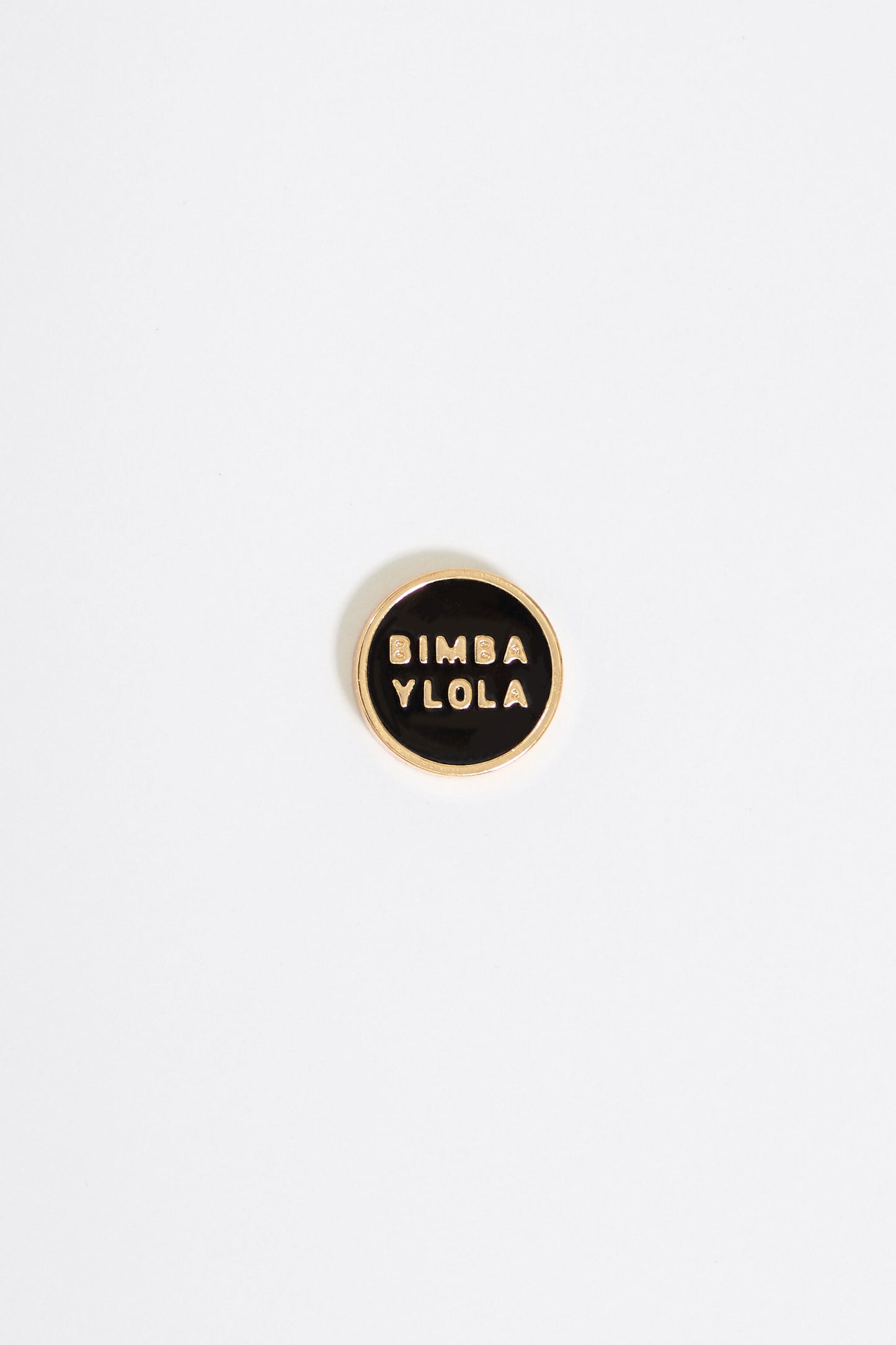 Black logo earrings