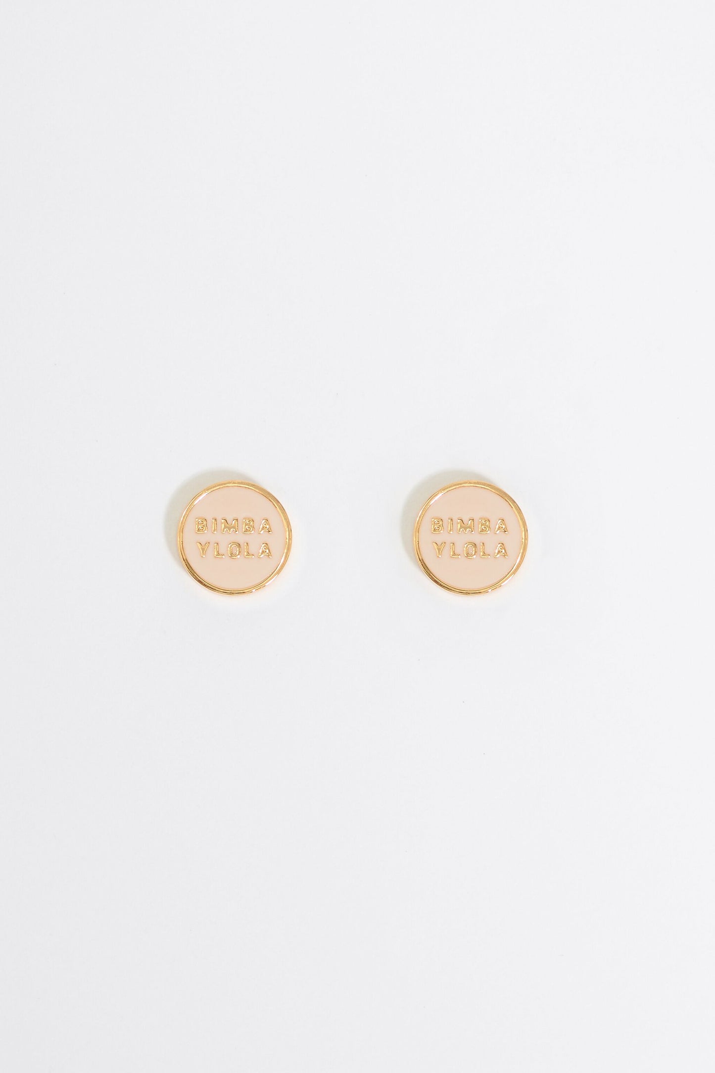 Ivory logo earrings