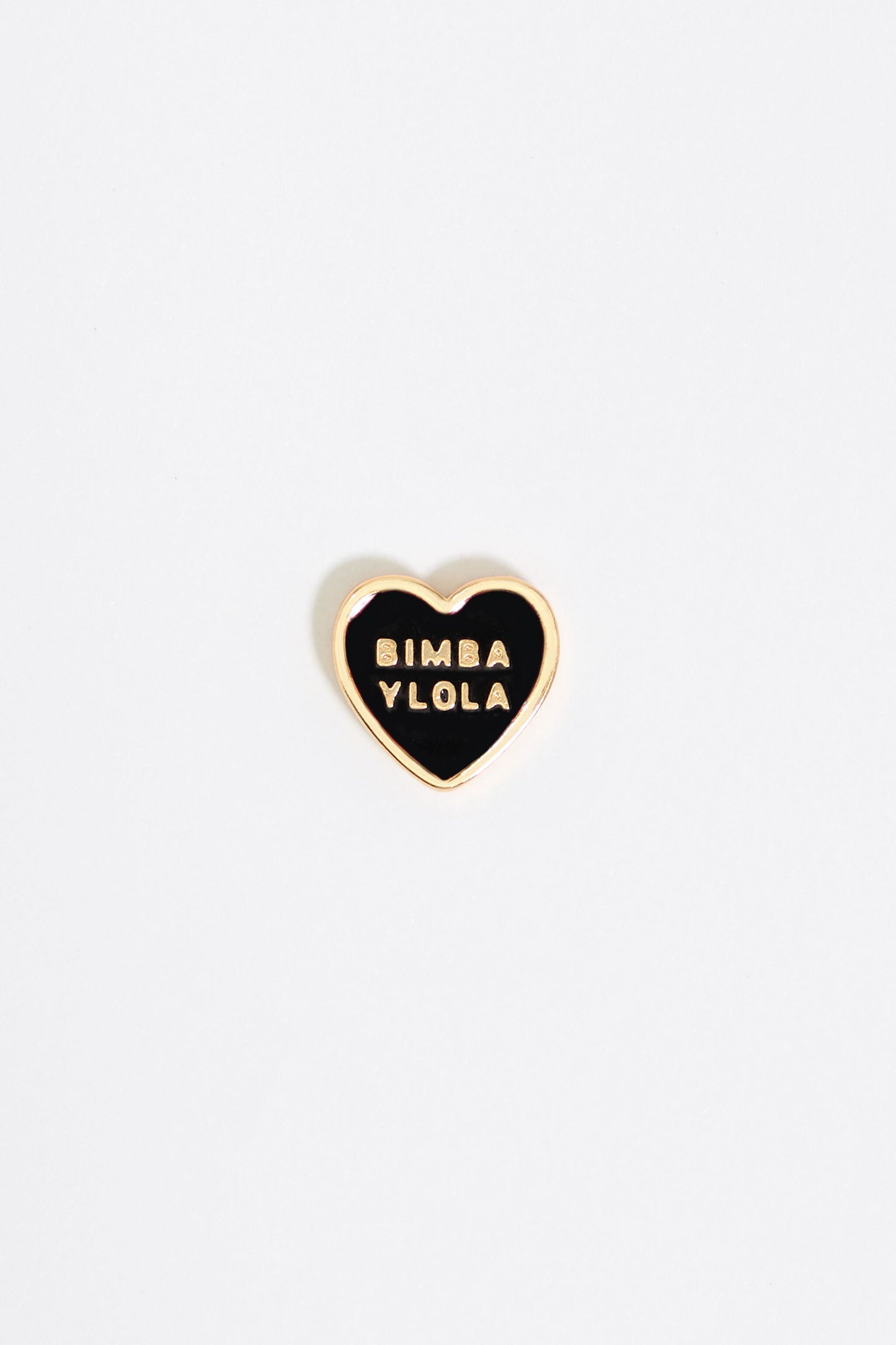 Black Heart logo earrings