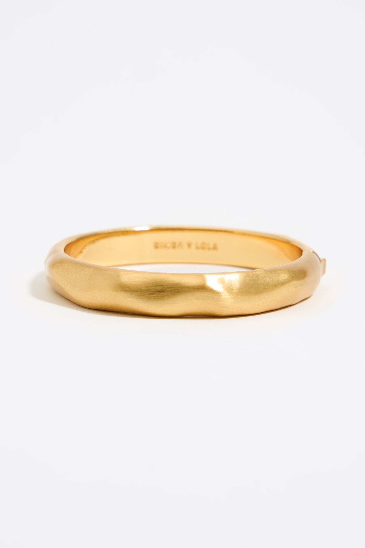 Textured matte gold bracelet