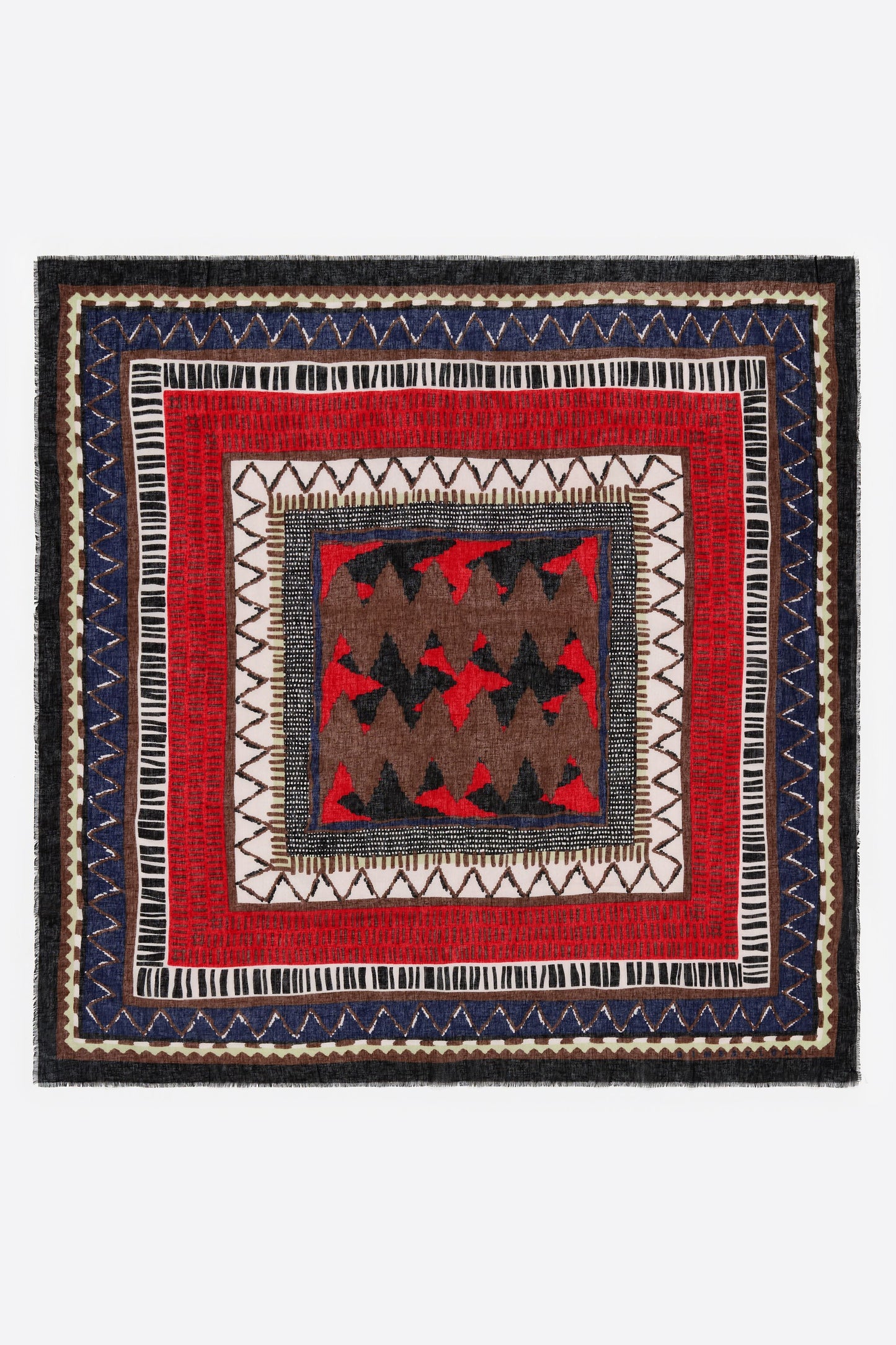 Ikat print shawl