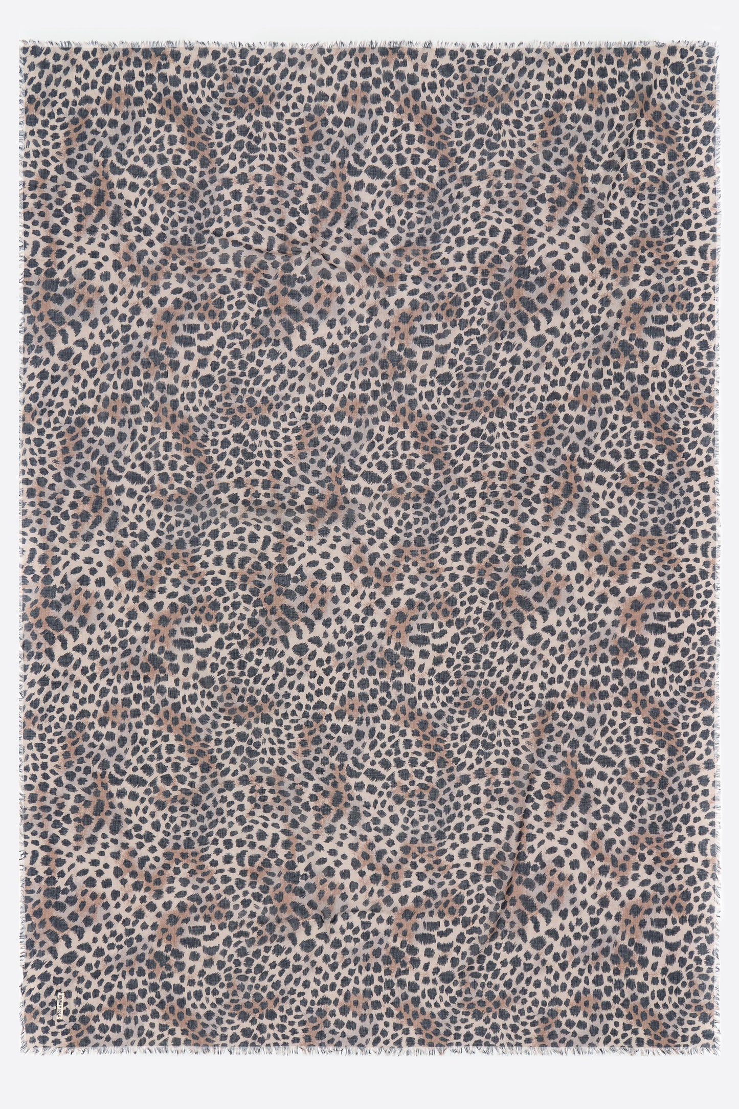 Khaki Cheetah fine sarong shawl