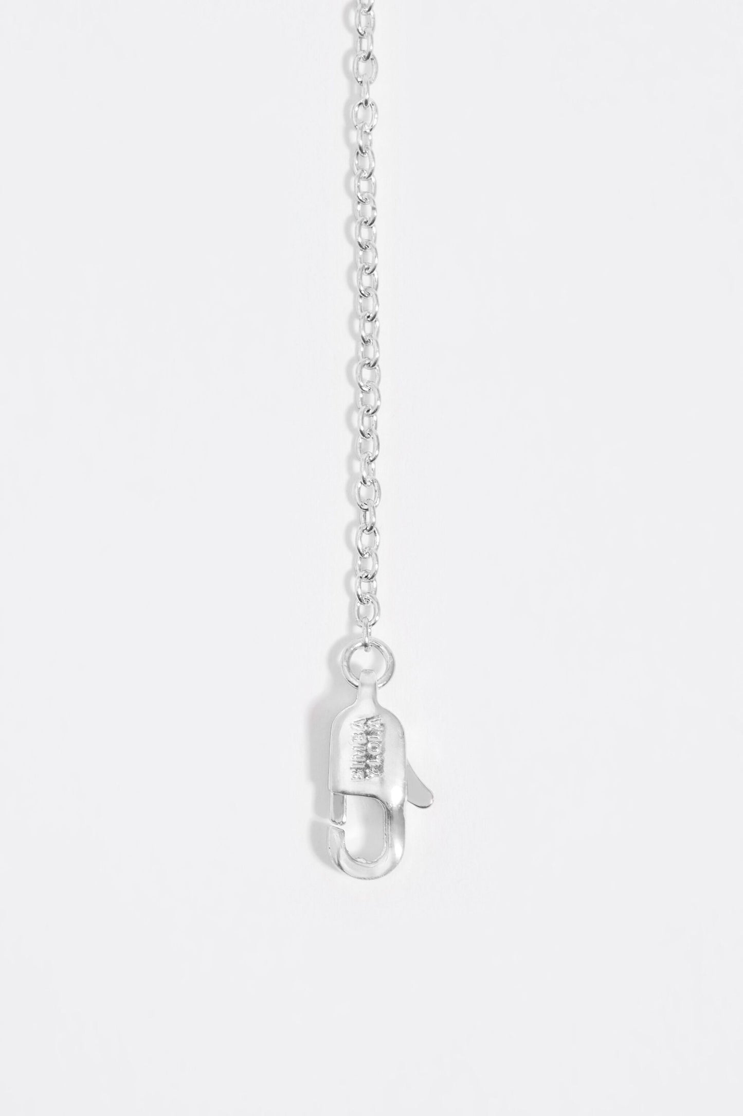 Silver hearts and crystals necklace