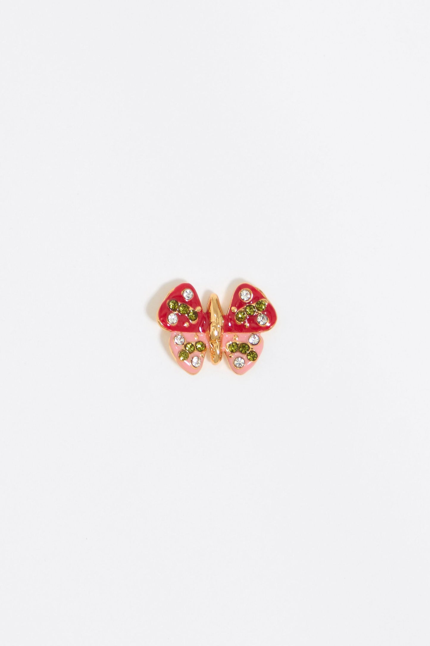 Red butterfly earrings