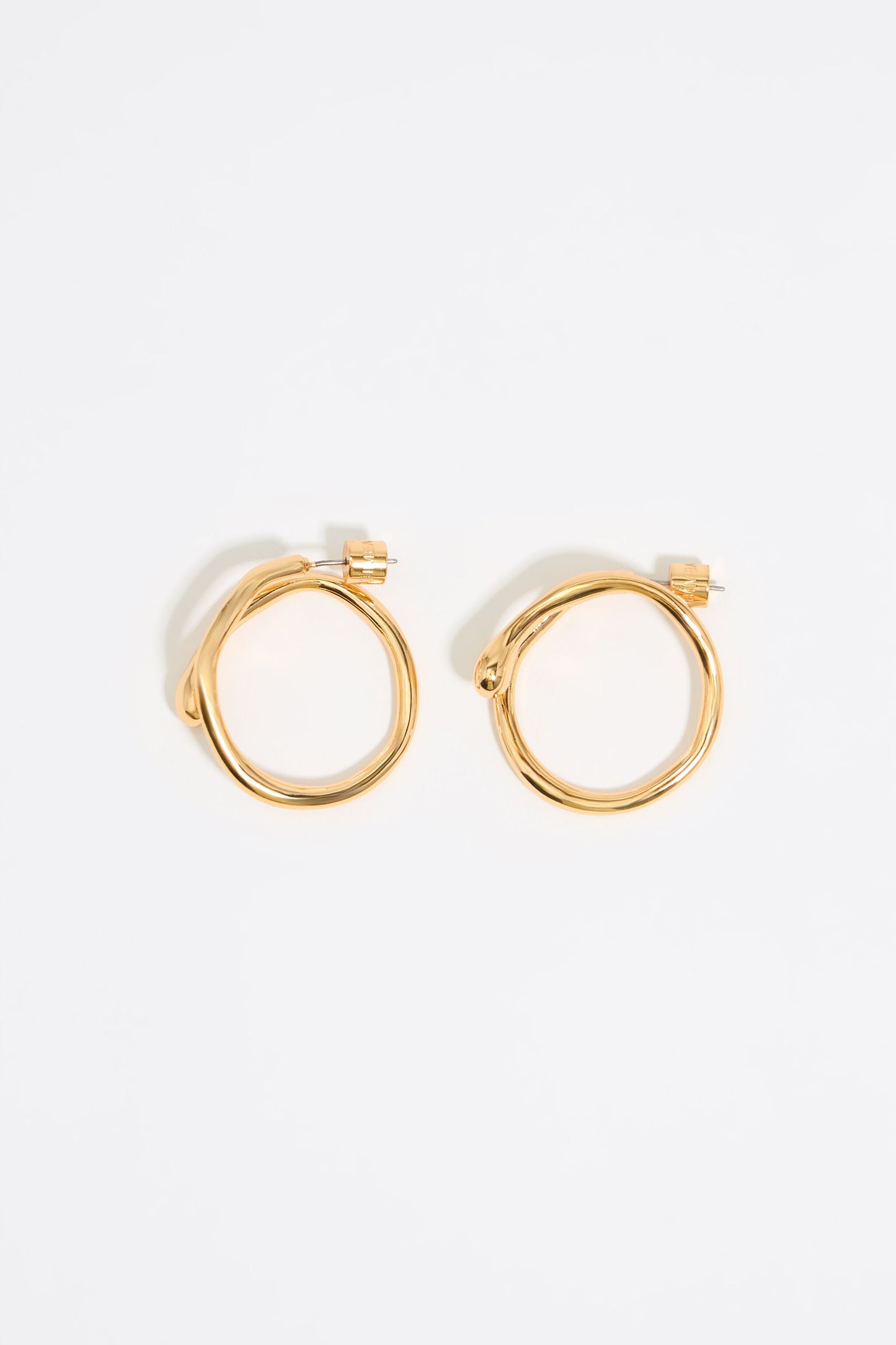 Textured hoop earrings