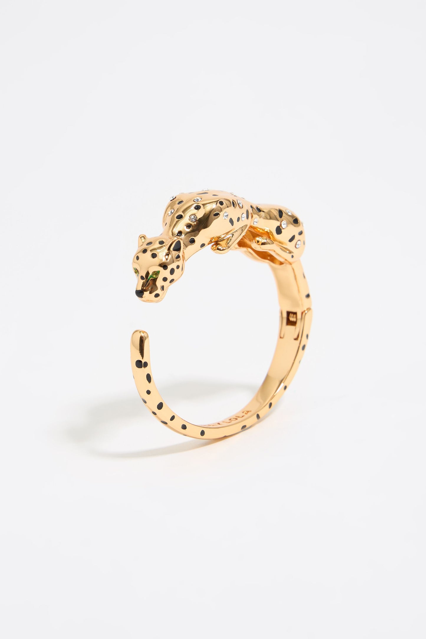 Gold and black panther bracelet
