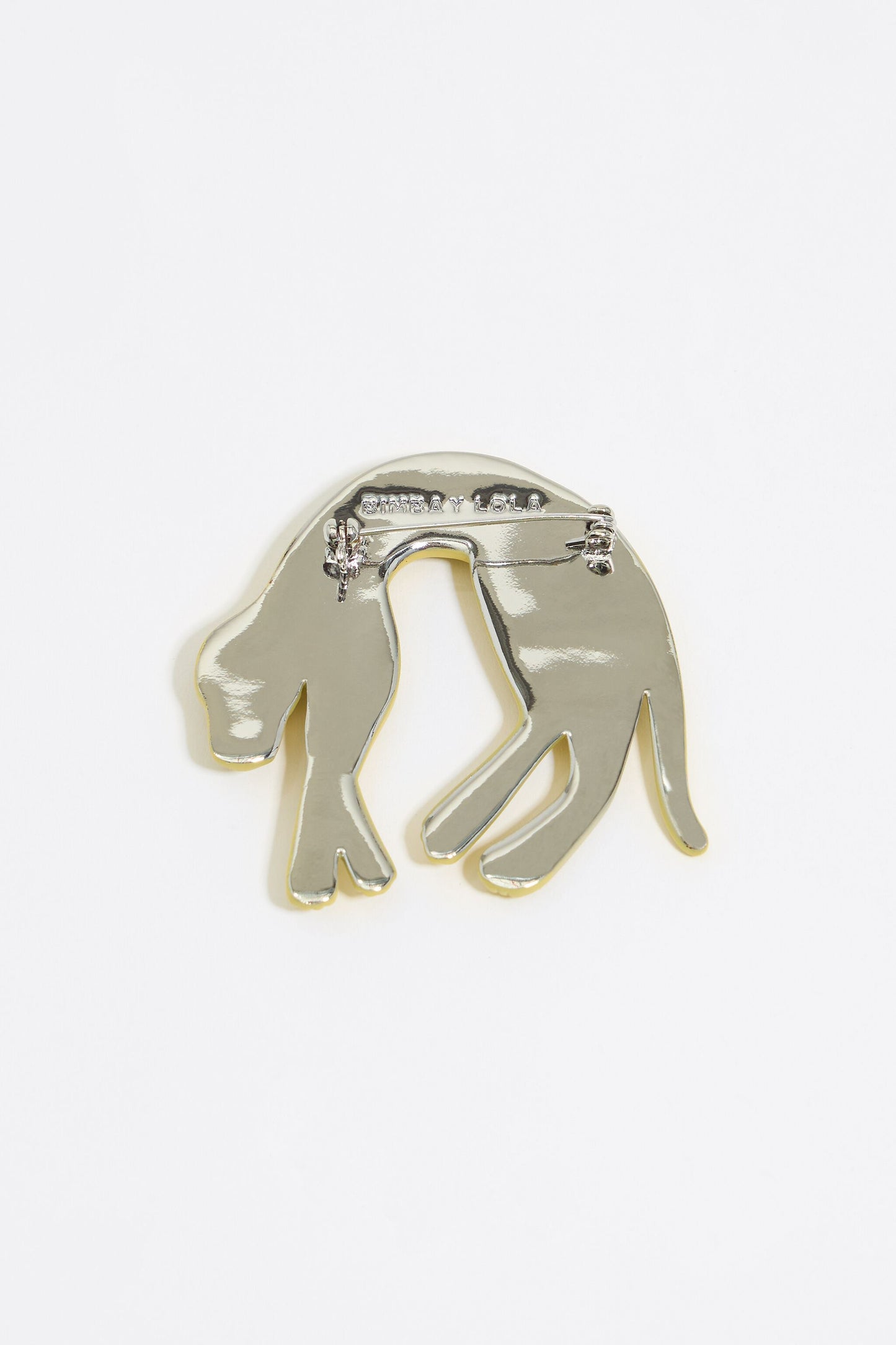 Yellow crystals panther brooch