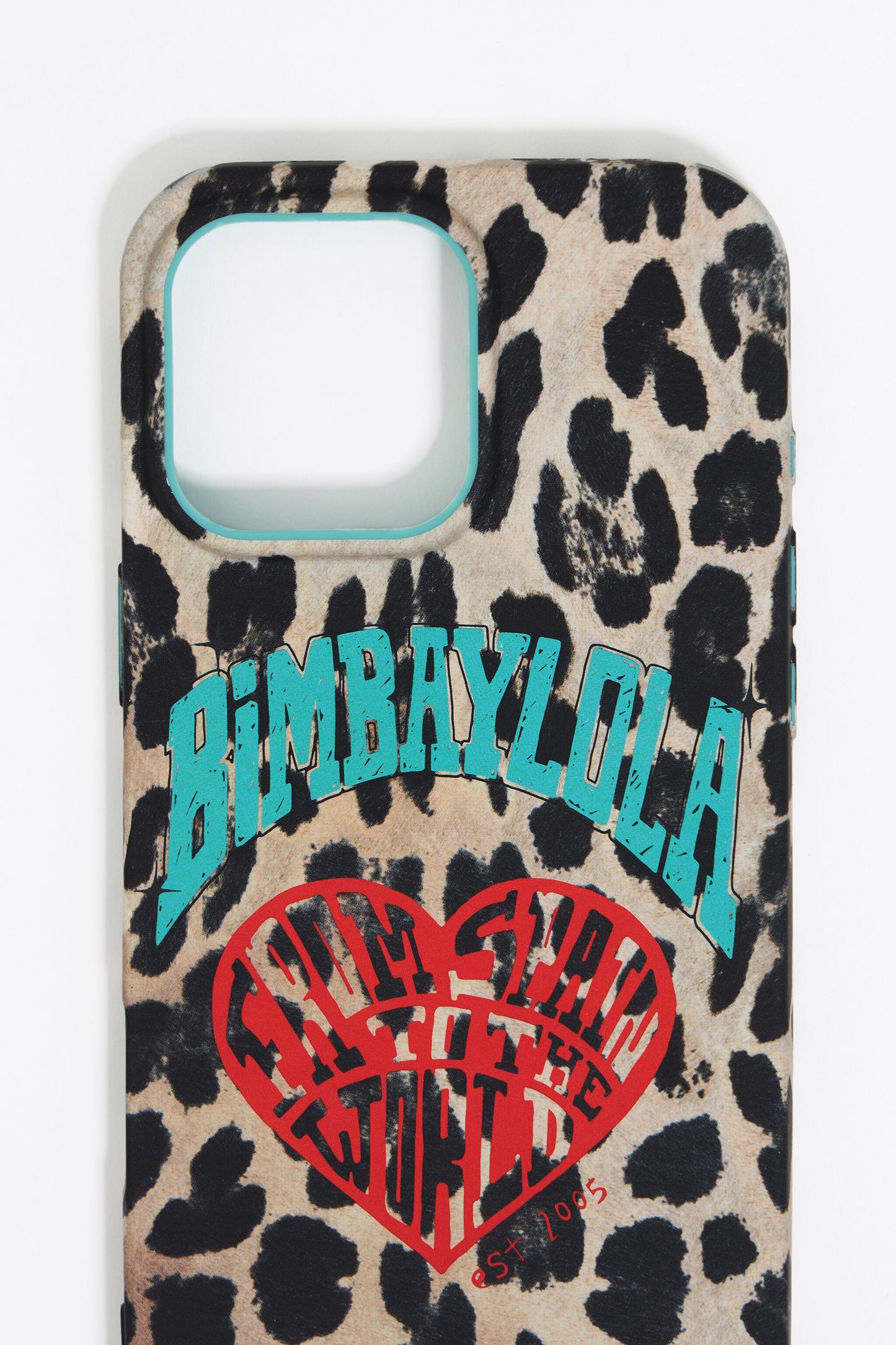 Leopard heart iPhone 15 Pro Max case