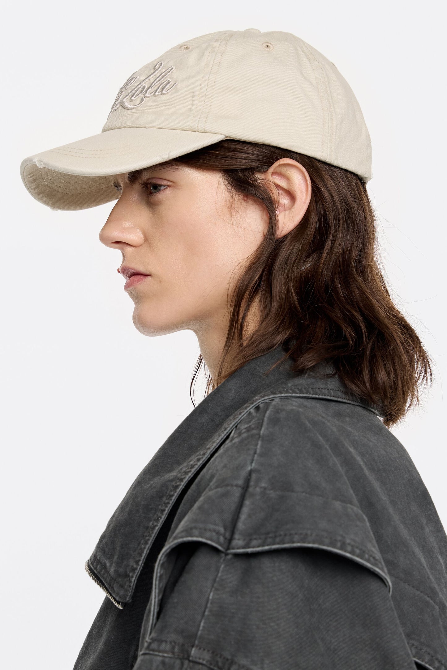 White cotton cap