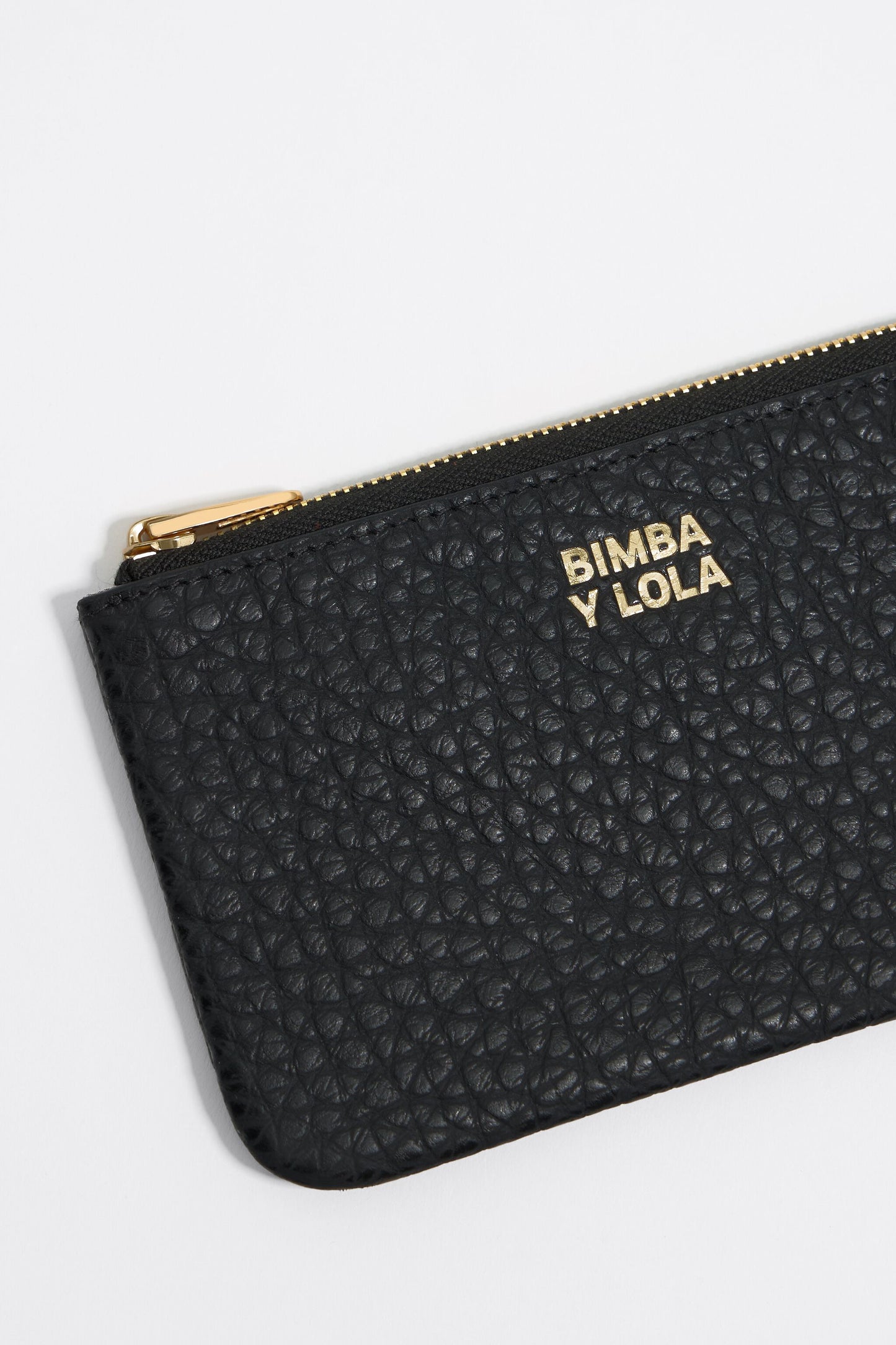 Black leather coin purse