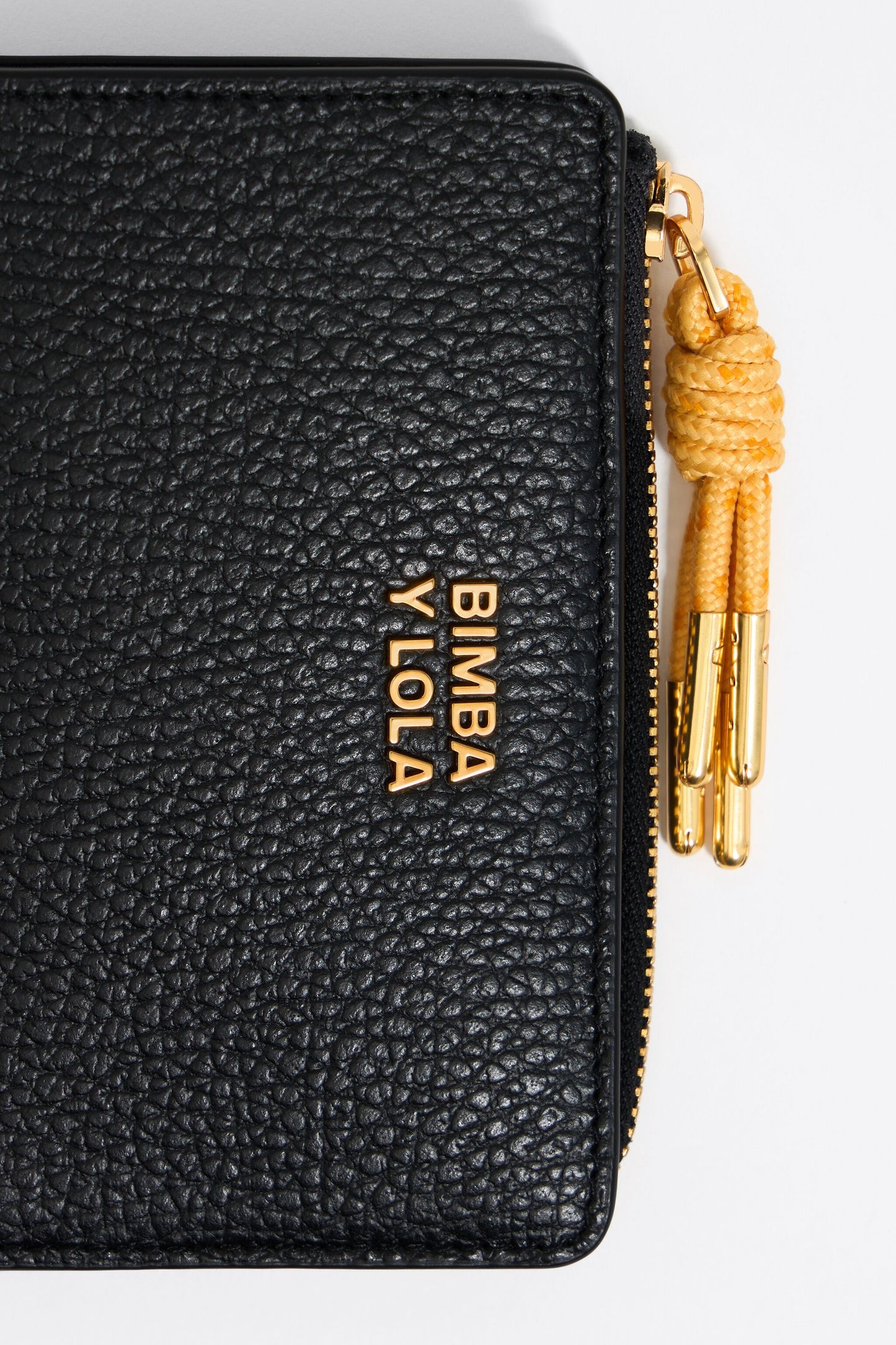 Black leather purse