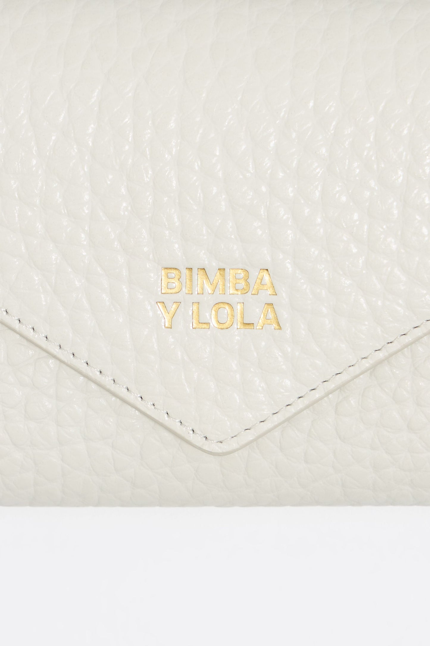Off-white leather continental wallet