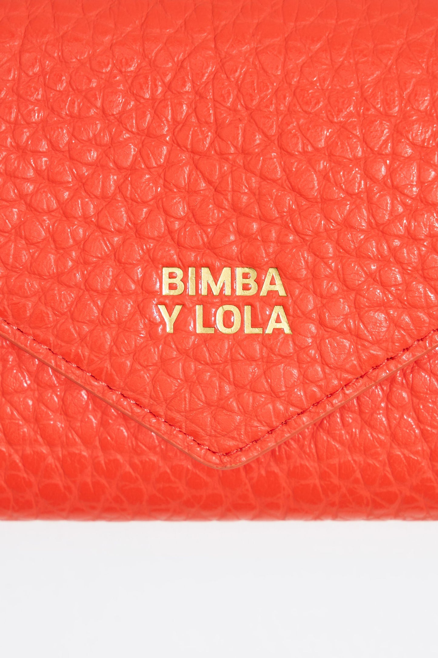 Coral leather continental wallet