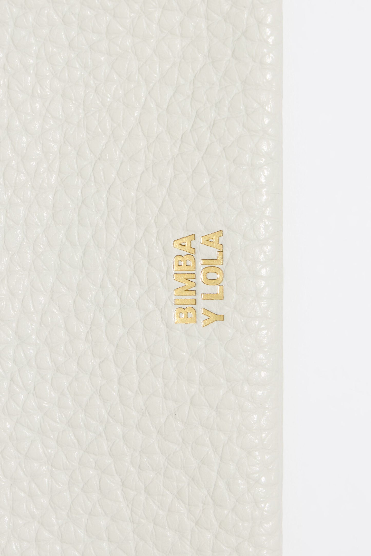 Off-white leather wallet