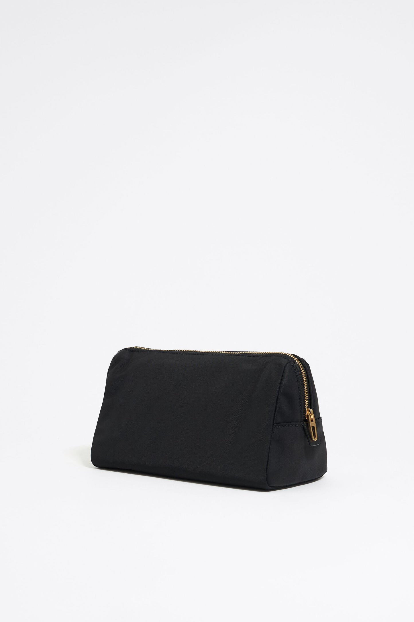 Medium black nylon make-up case