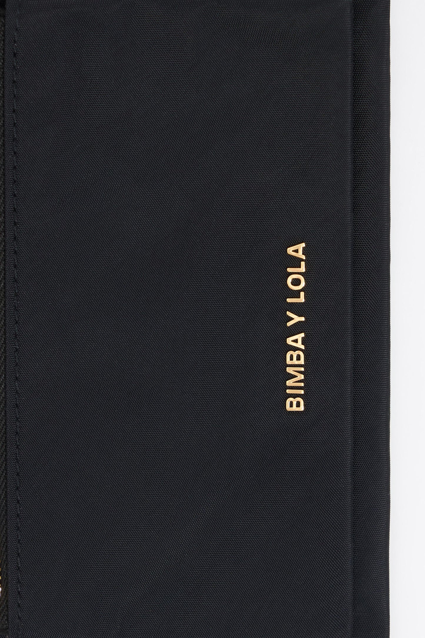 Black nylon double purse