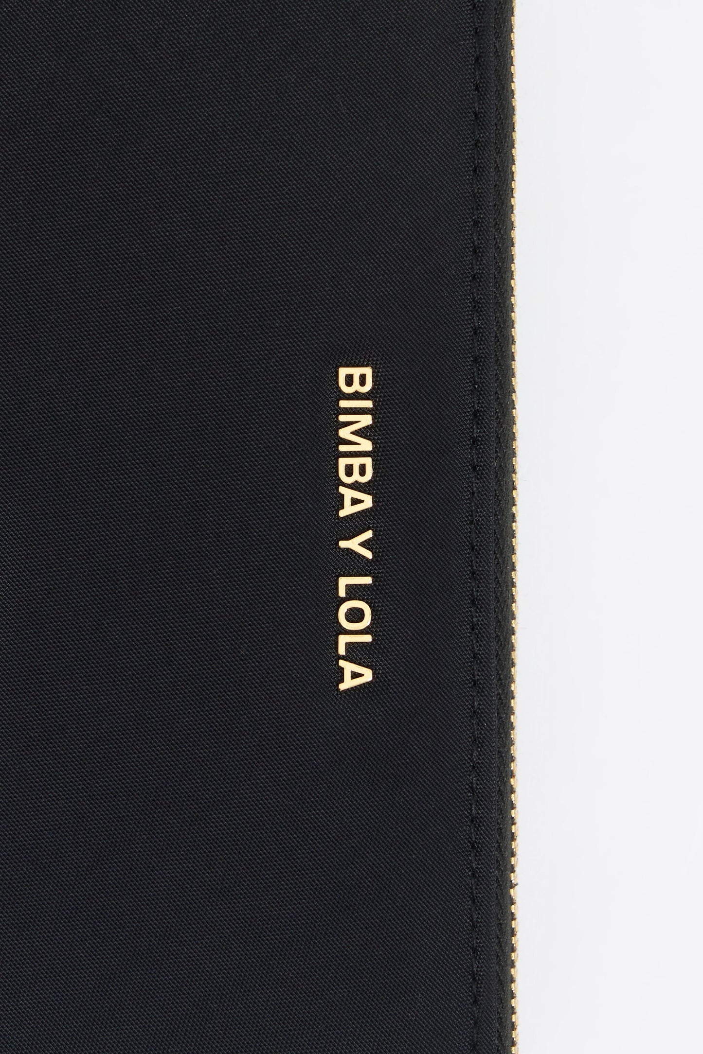 Black nylon horizontal wallet