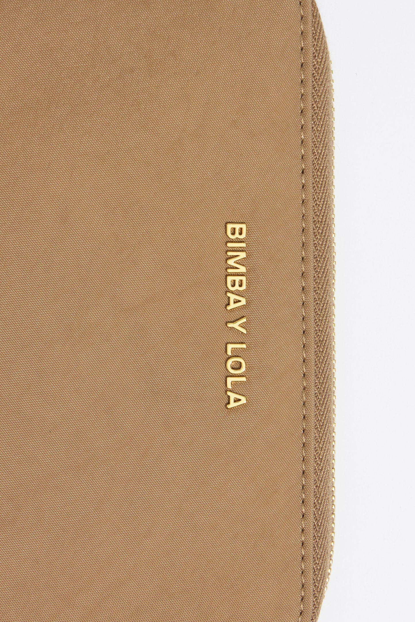 Bark brown nylon wallet