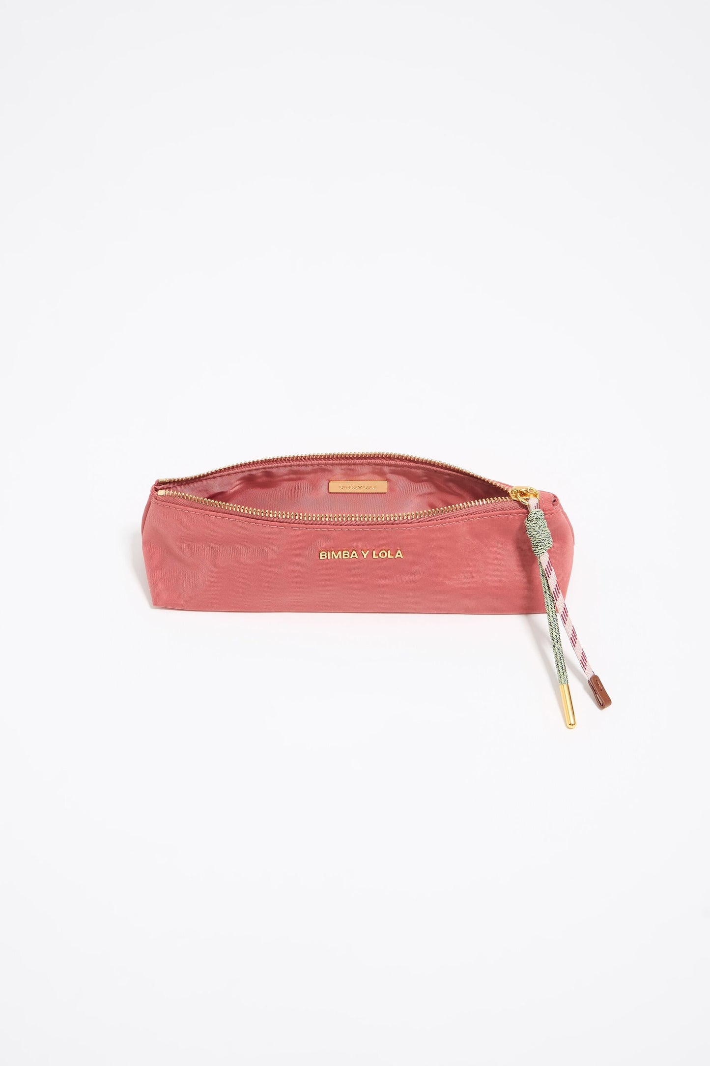 Pink nylon make-up case
