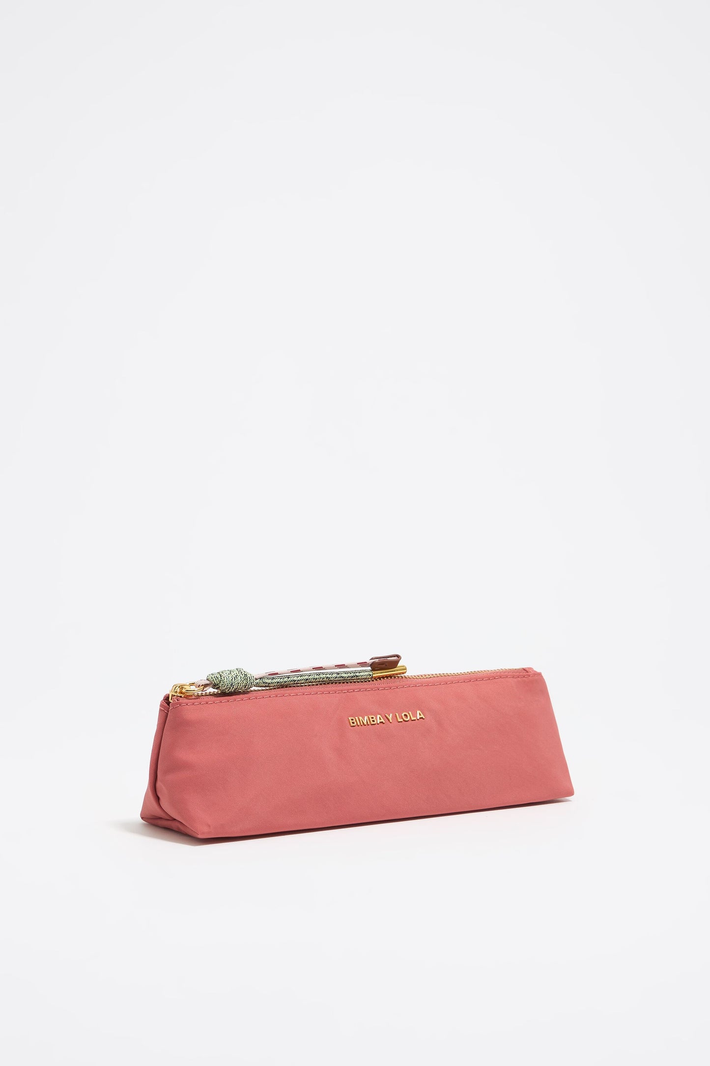 Pink nylon make-up case