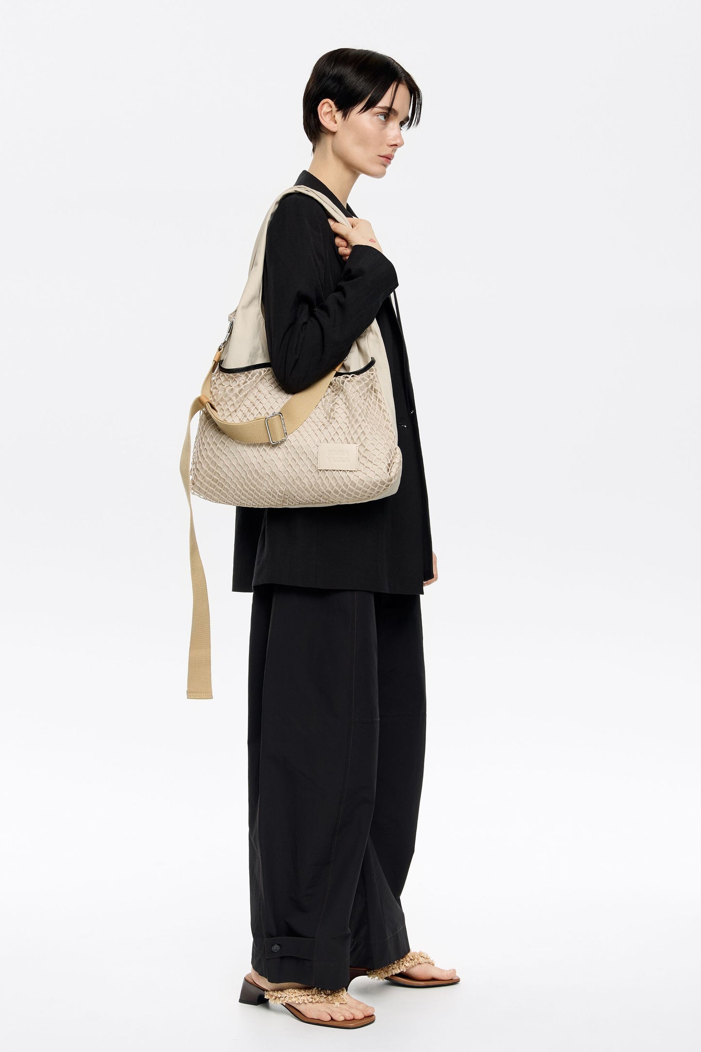 Large stone white nylon Paper Bag