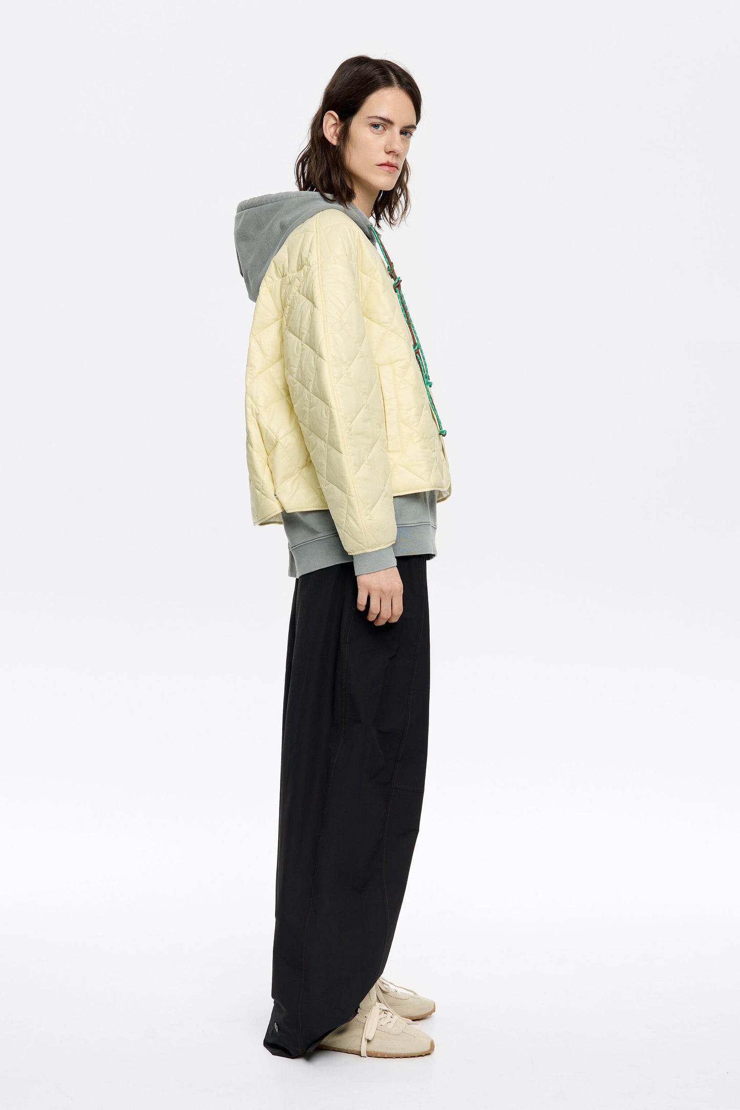 Light yellow padded jacket