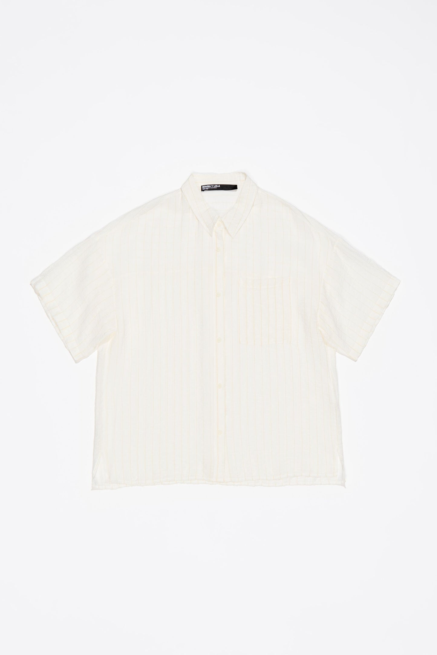 White striped oversize shirt