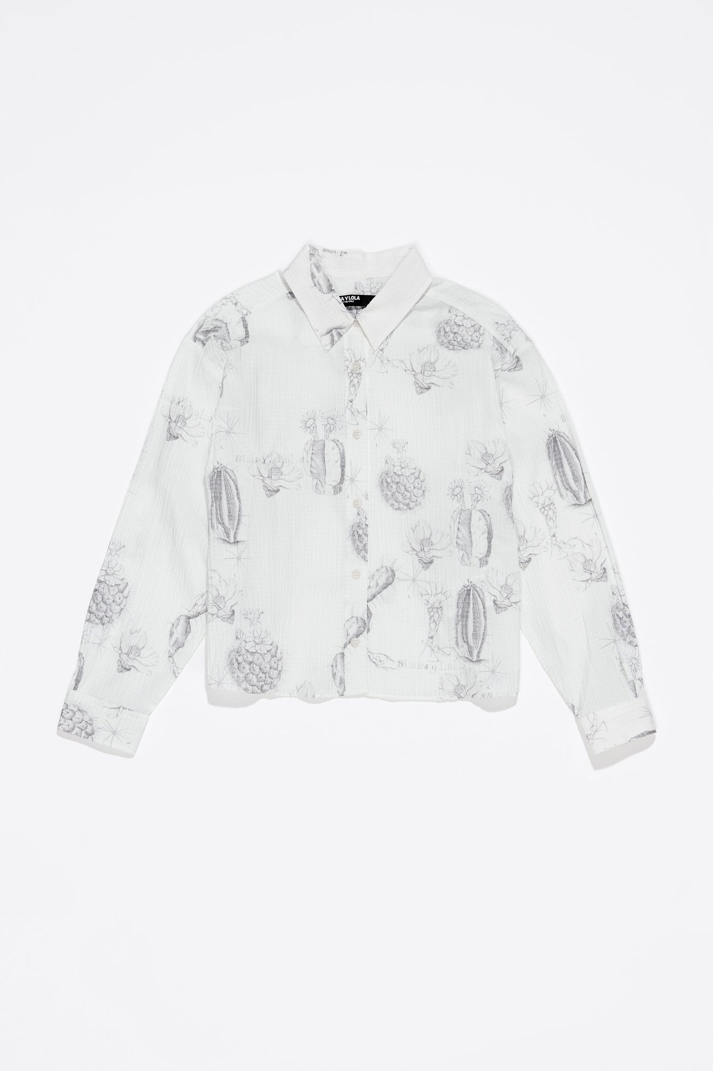 White Cactus Lápiz boxy shirt