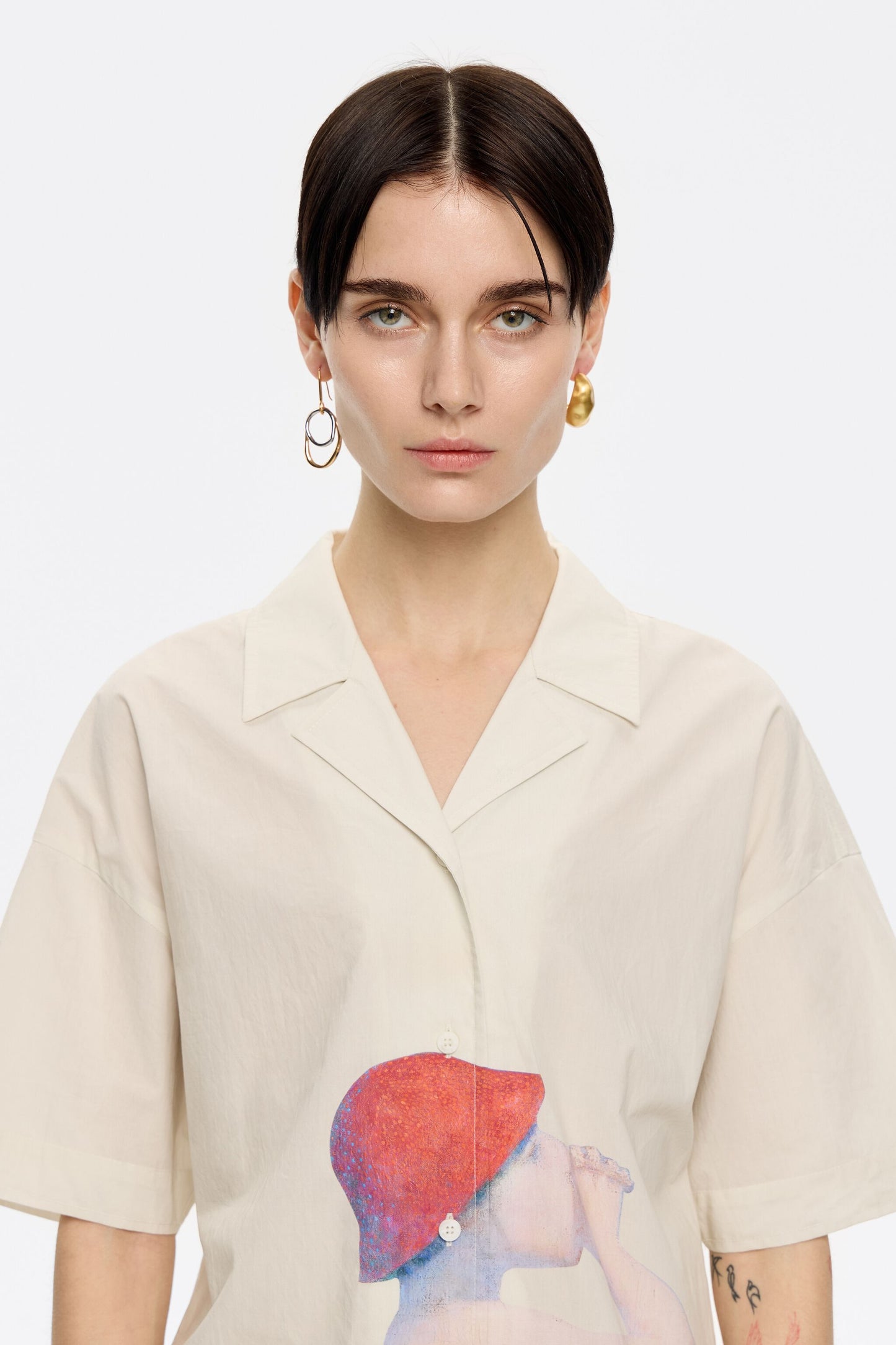 Straight printed shirt