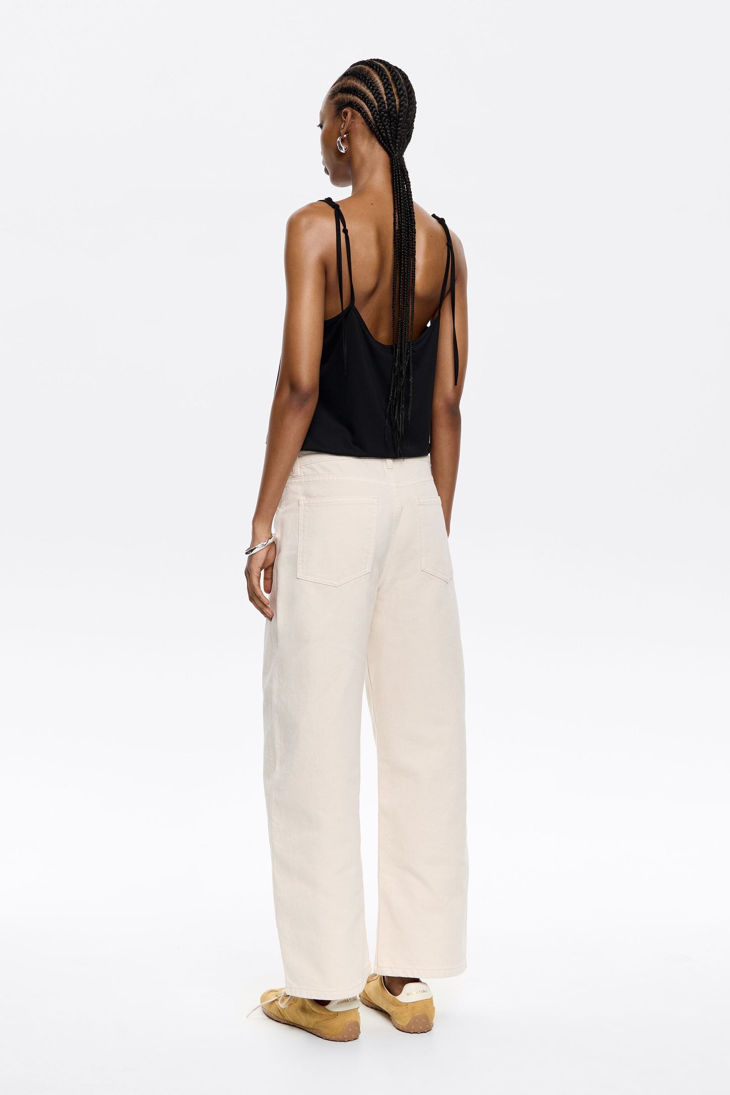 BARREL - Ecru jeans