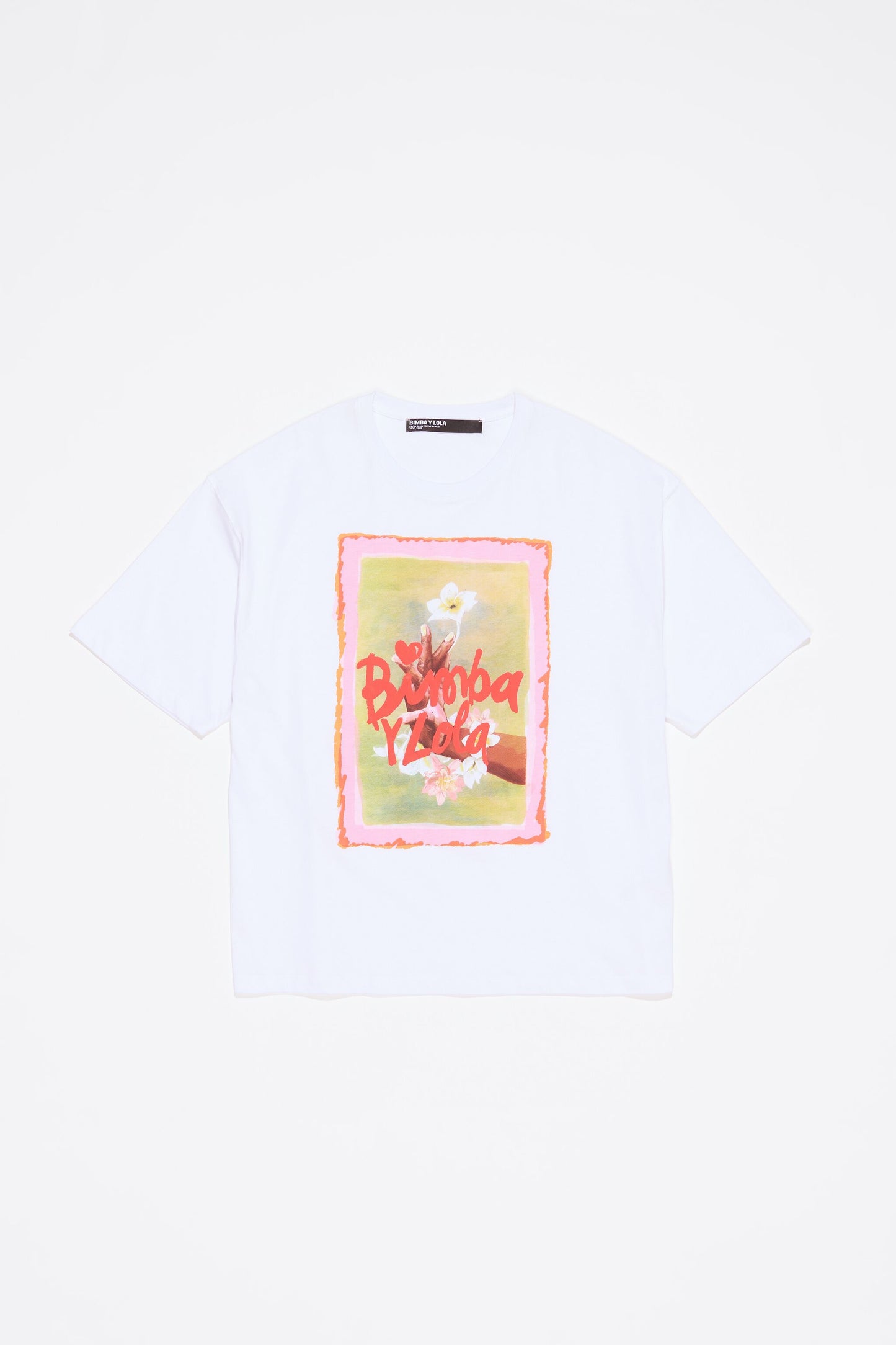 White oversize logo T-shirt