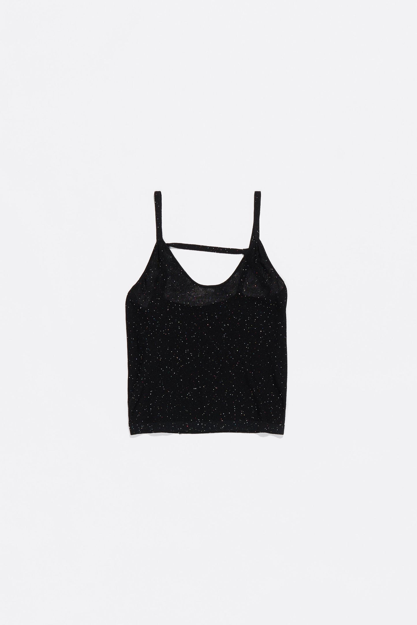 Black knit top
