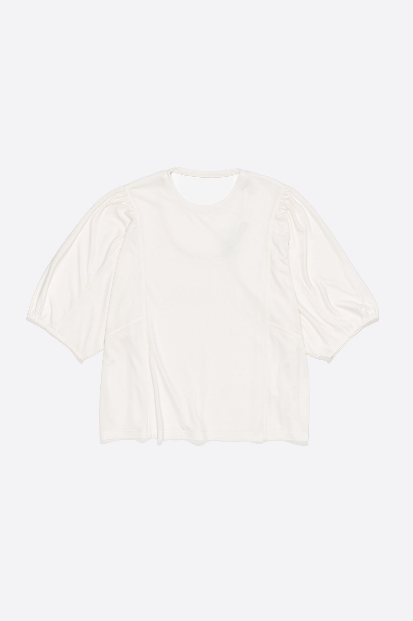 Ivory fluid straight T-shirt
