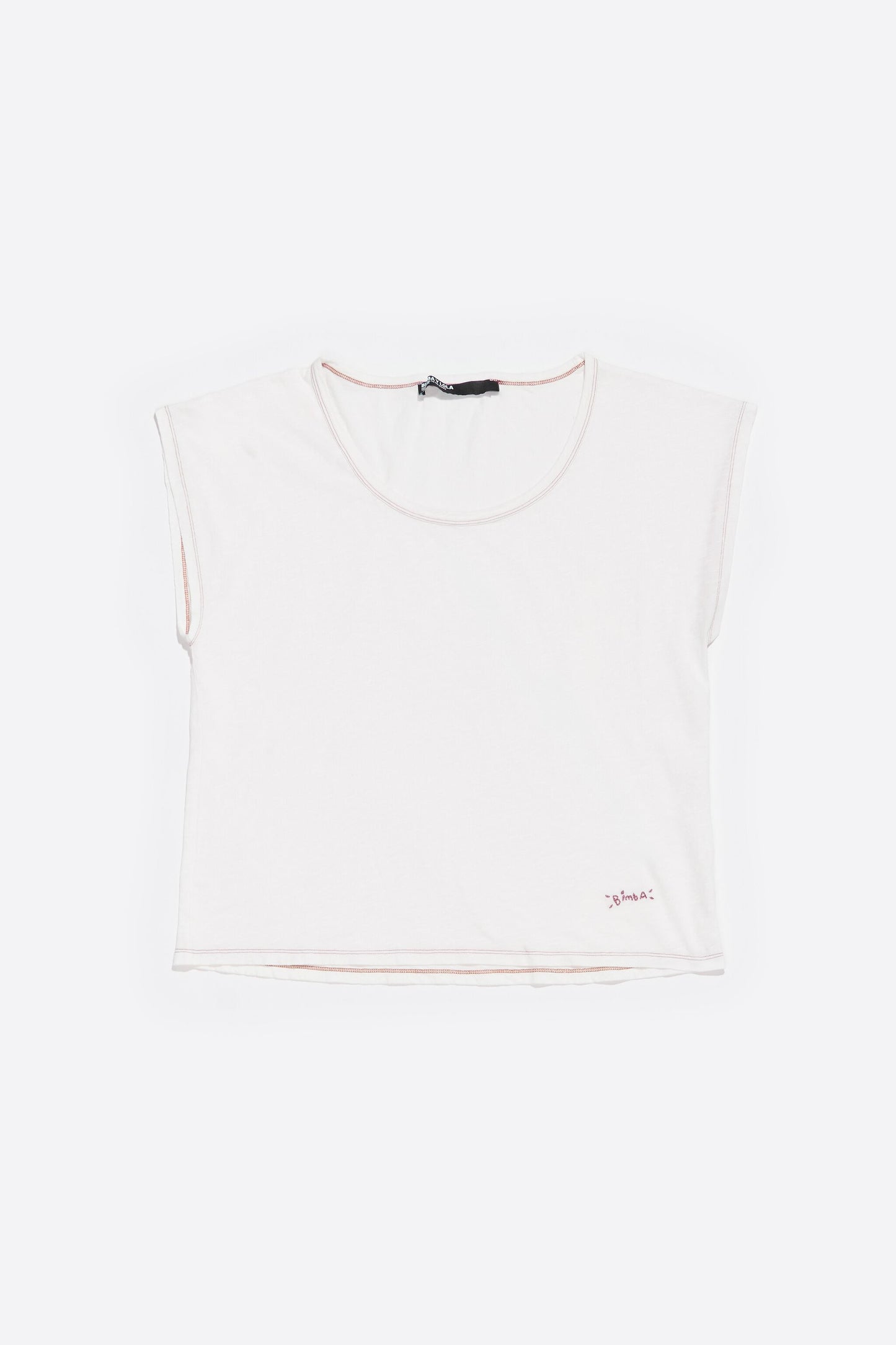 Ivory raised logo T-shirt