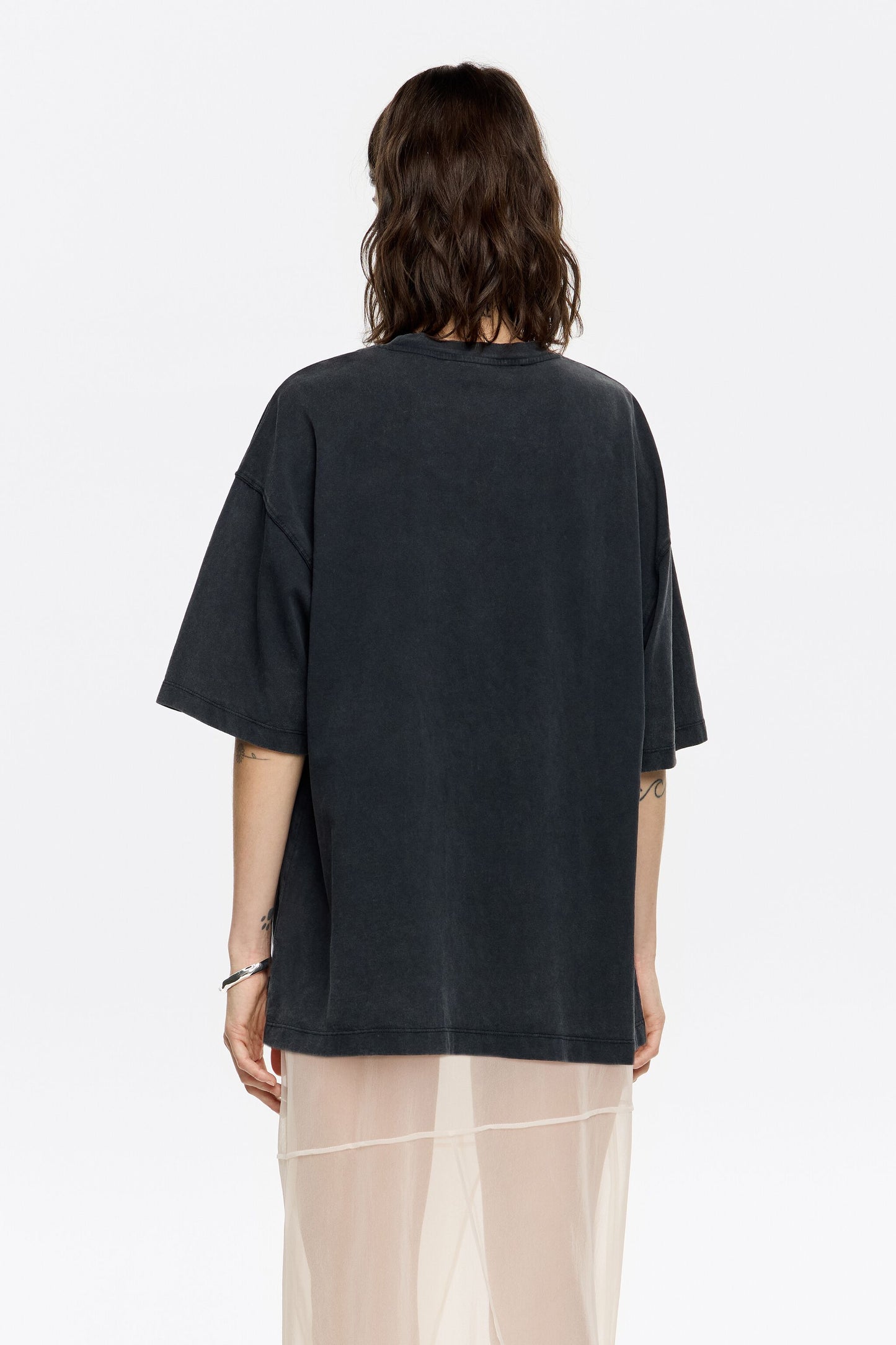 Oversize black logo T-shirt