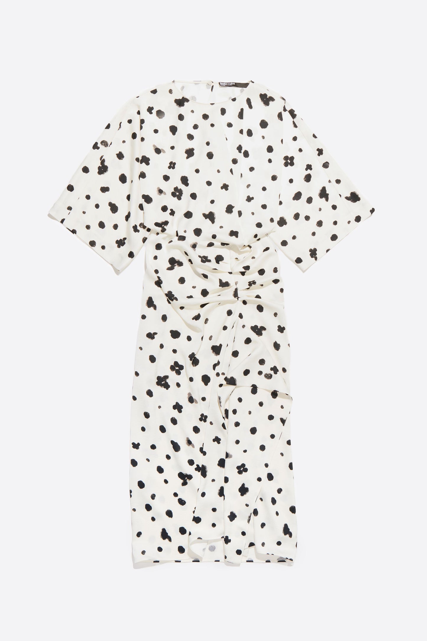 Ivory Graindots satin dress