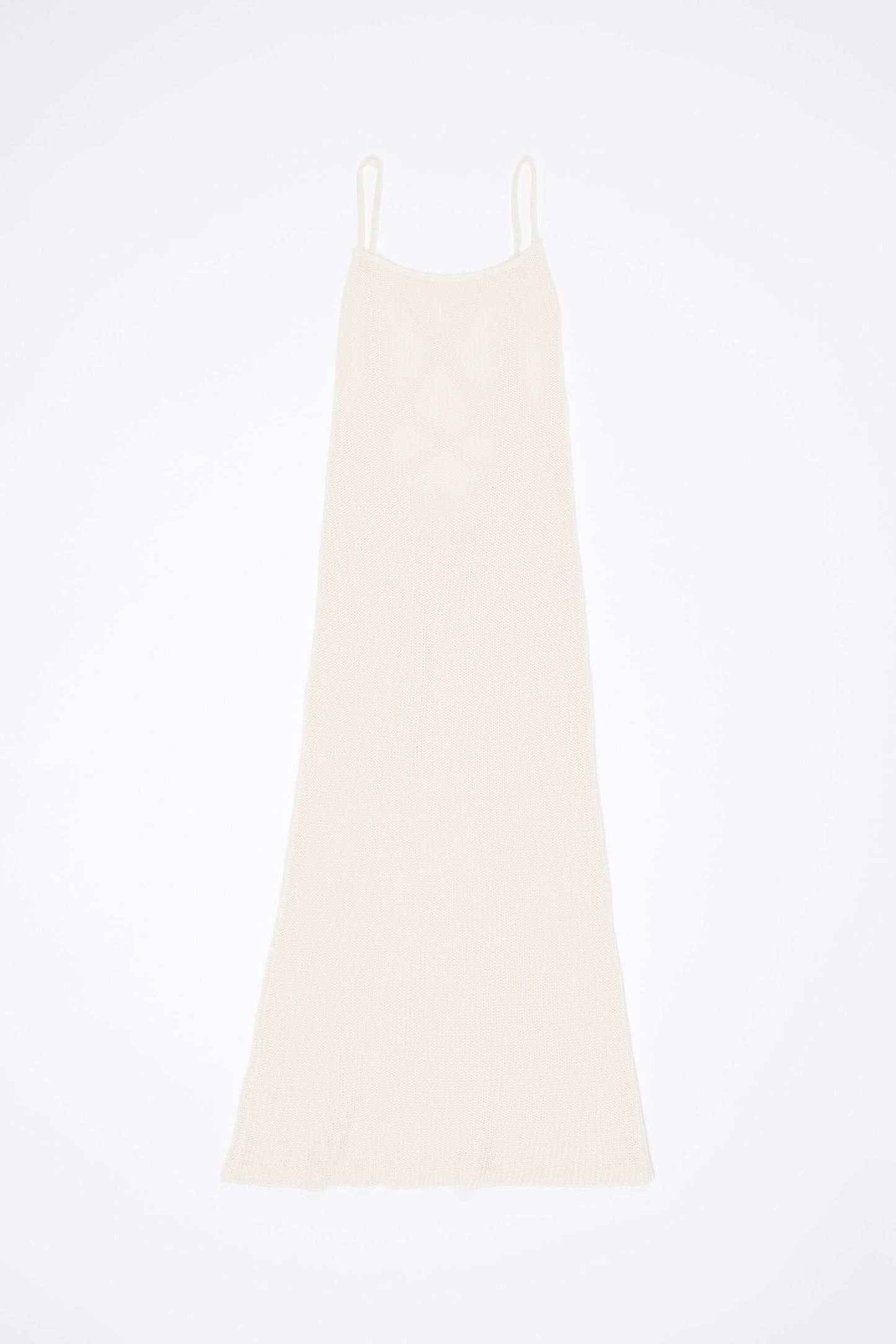 Ivory open back knit dress