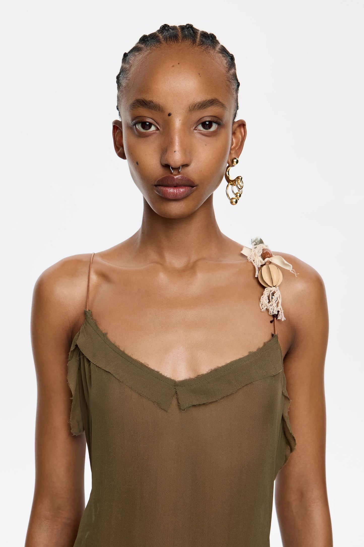 Long khaki dress