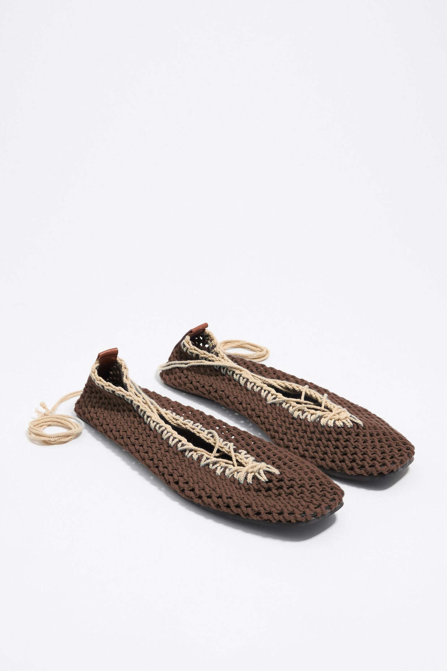 Brown crochet ballerina