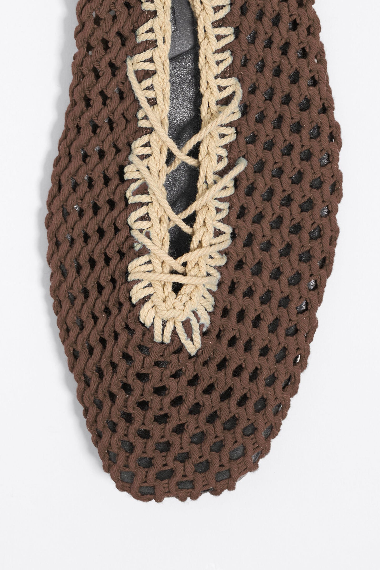 Brown crochet ballerina