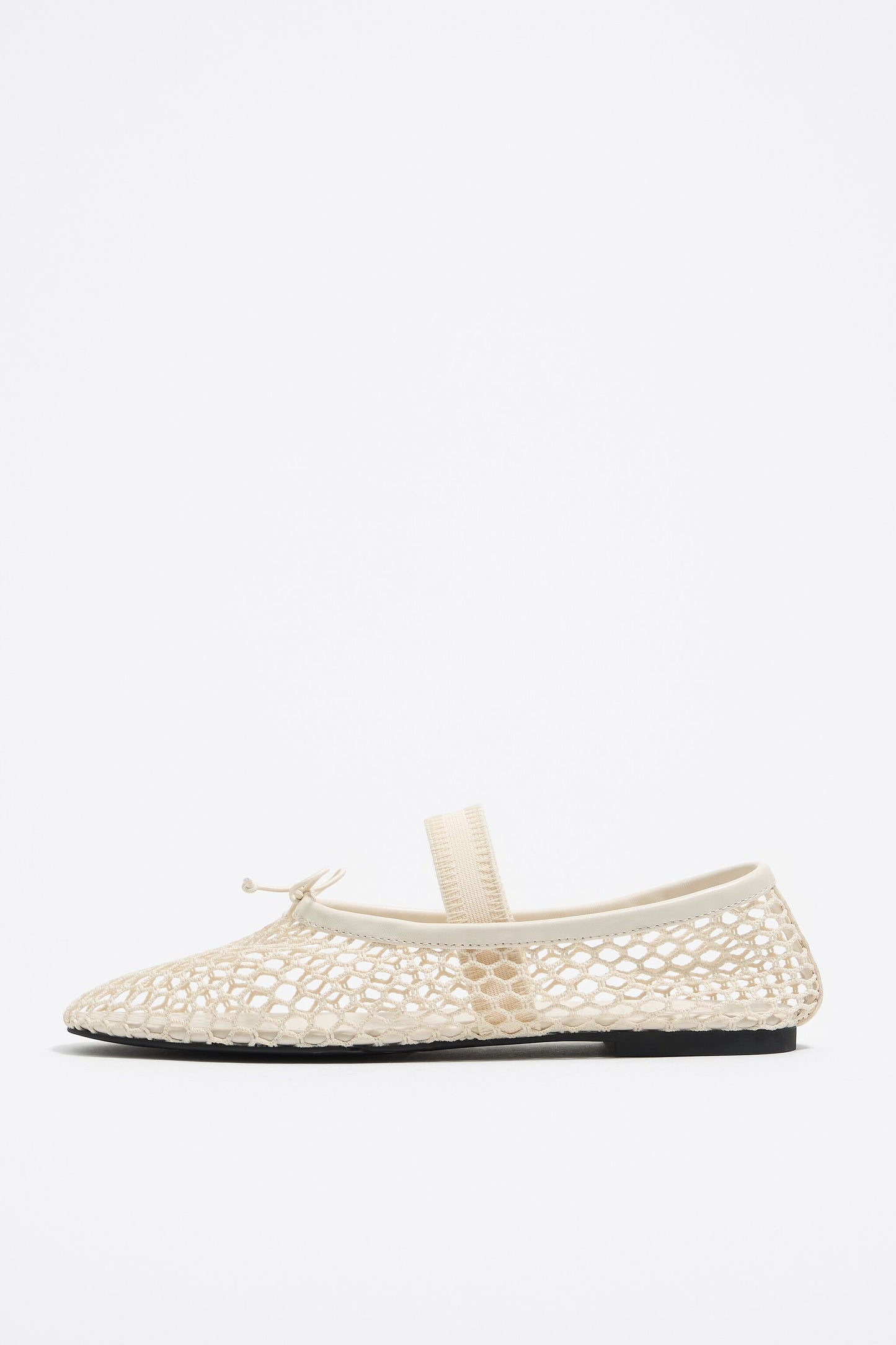 White mesh ballerina
